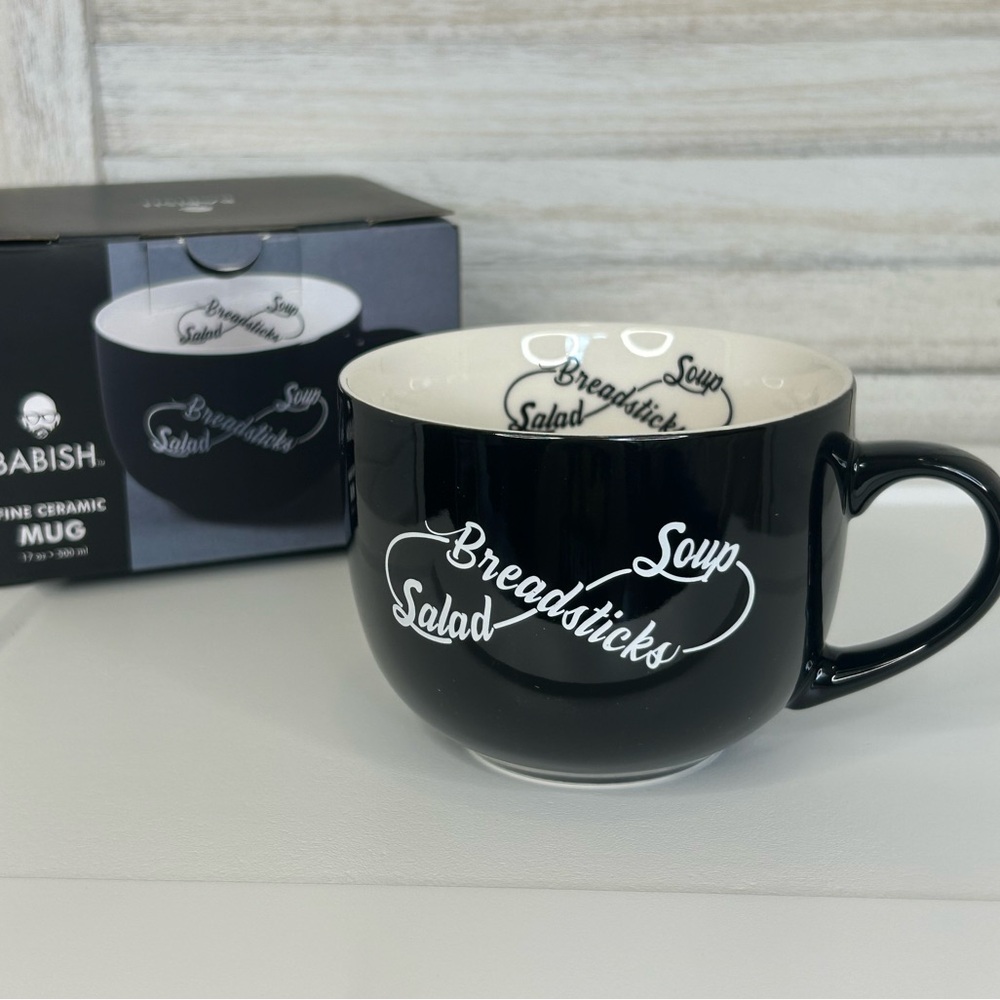Babish Dining Fine Ceramic Mug Bistro Foodie Tattoo Inspired Graphic New